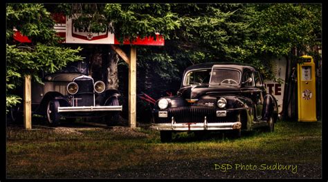 vintage cars sudbury ontario canada hdr ford and chevy | Flickr