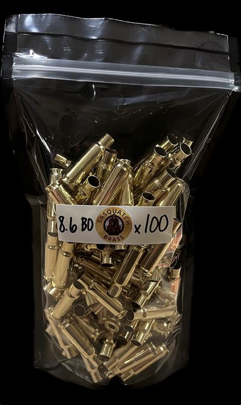86 Blackout Brass Cases Converted Hornady 100 Pieces Cleaned And