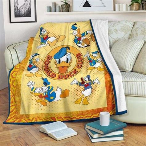 Donald Duck Blanket Donald Duck Club Blanket Blanket Donald Etsy