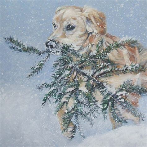 Golden Retriever Dog Art Canvas Print Of Lashepard Painting Etsy