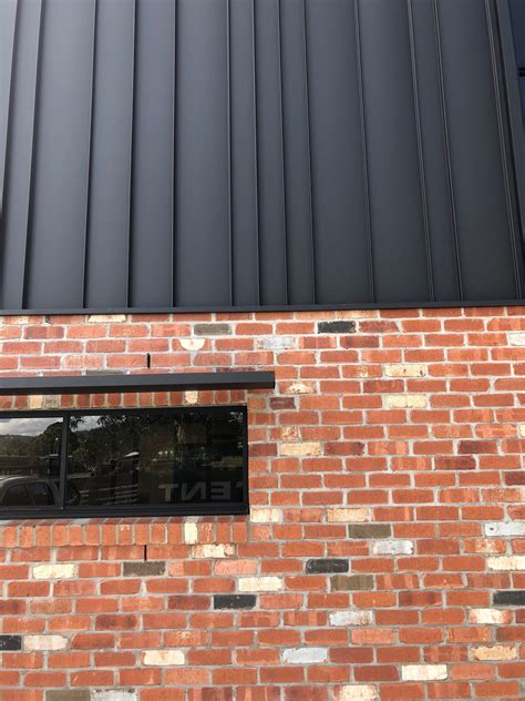 Wall Cladding Mixed With Brick Brick Exterior House House Cladding