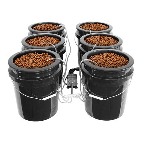 Dwc System By Bubble Brothers Shop 6 Pot Dwc Grow System Htg Supply