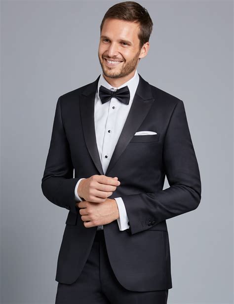 Make sure you party in style this season with our exclusive edit of men's suits. Men's Black Slim Fit Dinner Suit | Hawes & Curtis