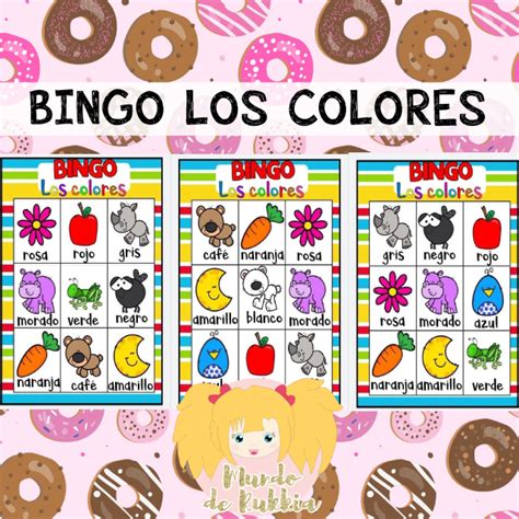 Juego Bingo De Los Colores Mundo De Rukkia