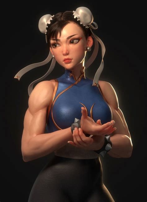 Chun Li Sasawat Intakul On Artstation At Artwork8enwnr Chun Li