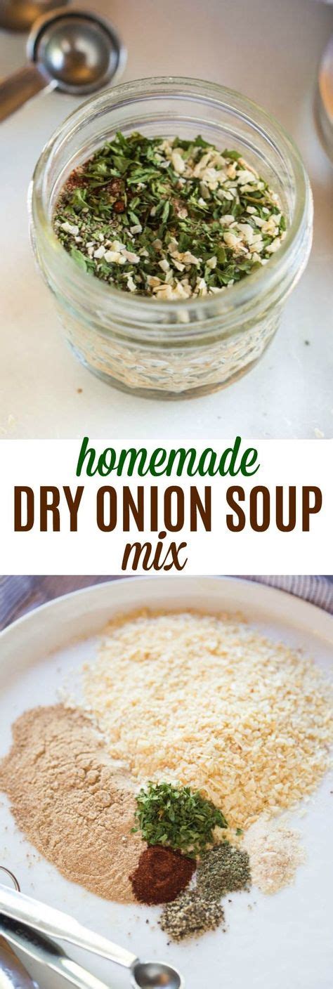 You could certainly make extra and pop it into an old container to use for later! Homemade Dry Onion Soup Mix | Recipe | Soup mixes ...