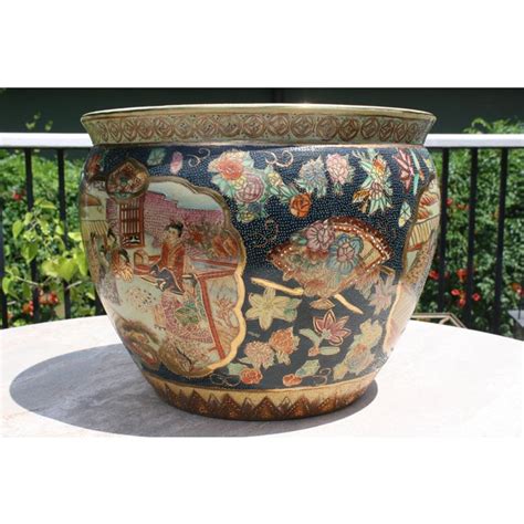 More images for chinese fish bowl planter » Chinese Fish Bowl Planter | Chairish