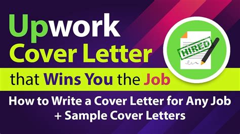 Upwork Cover Letter Tutorial | 2 Secret Tips | Upwork ...