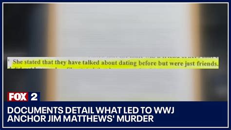 Documents Detail What Led To Wwj Anchor Jim Matthews Murder Youtube