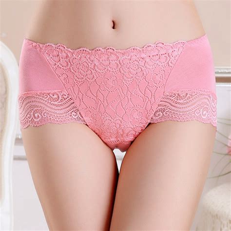 Buy Sexy Seamless Soft Embroidery Lace Women Underwear Panty