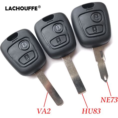 For Peugeot 107 206 207 306 307 407 Key Shell Car Fob Replacement 2 Button Remote Blank Key