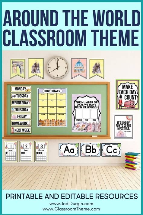 Around The World Classroom Decor Theme Ideas Bulletin Boards Teacher
