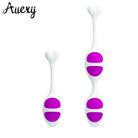 auexy female silicone smart ball kegel ben wa ball vaginal tight exercise machine vibrators