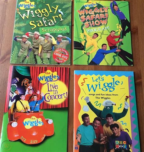The Wiggles Book Program Scrapbook Songbook Activity Lot Live In