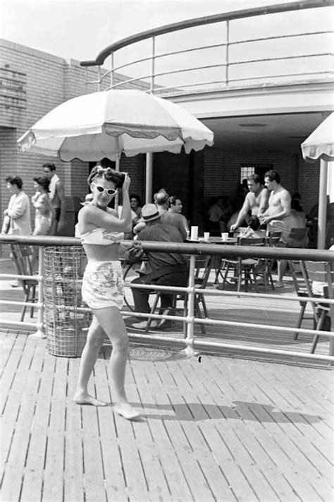 photos of people being ticketed for ‘indecent exposure at rockaway beach of new york 1946