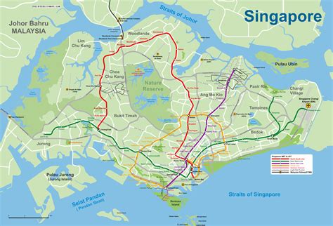 Maps Of Singapore Detailed Map Of Singapore In English Tourist Map Of Singapore Road Map