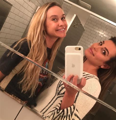 Lea Michele Bathroom Selfies With Becca Tobin 😆