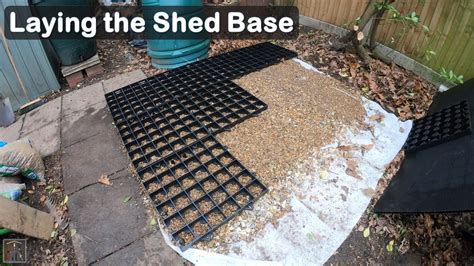 Plastic Shed Project Part 2 Laying The Base With Probase Youtube