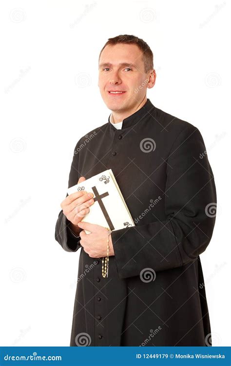 Happy Young Priest Stock Image Image Of Priest Adult 12449179