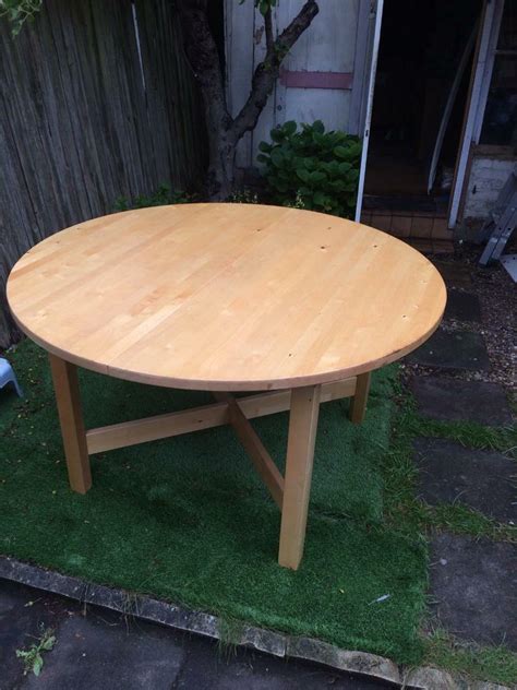 White subway tiles kitchen backsplash. Ikea Norden Round Dining Table | in Haringey, London | Gumtree