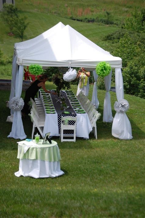 Align your current colors with the colors you see in the natural world all around your home. rental-tent-baby-shower