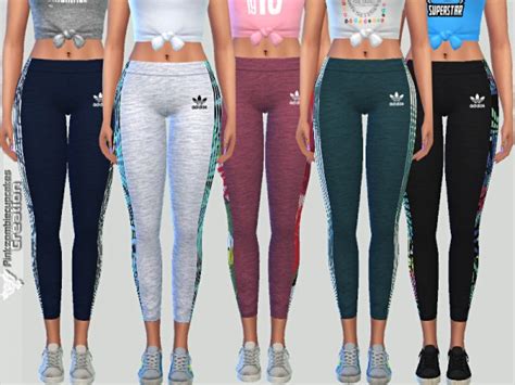 The Sims Resource Summer Leggings 05 By Pinkzombiecupcake • Sims 4
