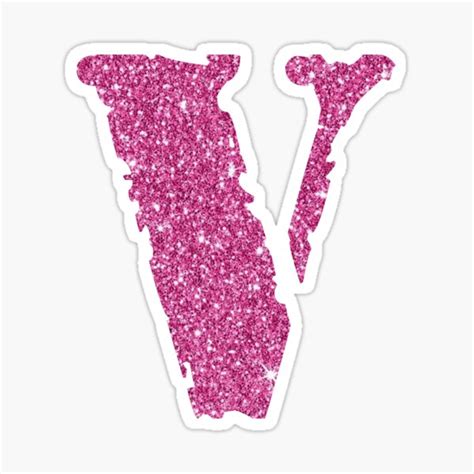 Pink Glitter Vlone Original Vlone V Logo Vlone Streetwear Vlone