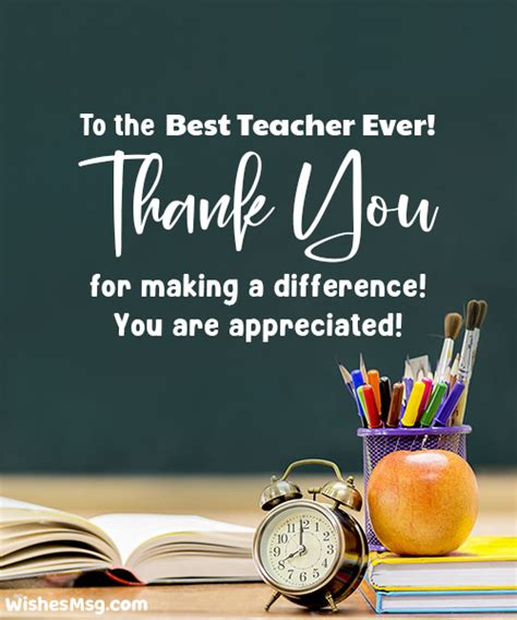 100 Thank You Teacher Messages And Quotes Best Quotationswishes
