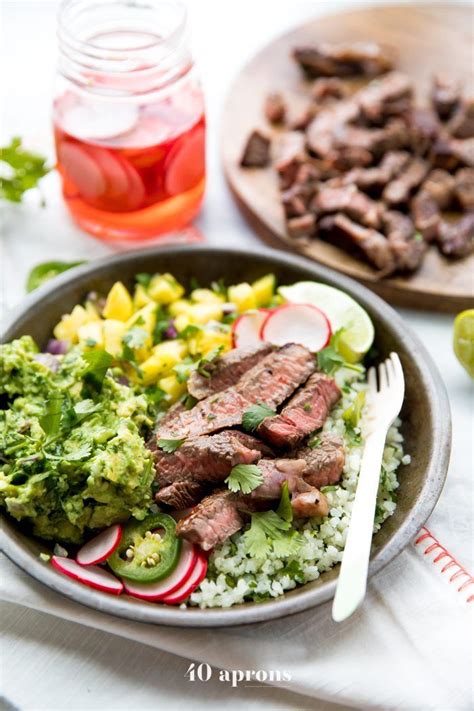 The fish is perfectly seasoned and can be baked. Steak Taco Bowls (Street Taco Inspired, Whole30, Paleo ...