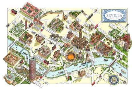 Cartes Et Plans Détaillés De Séville Carte Touristique Séville