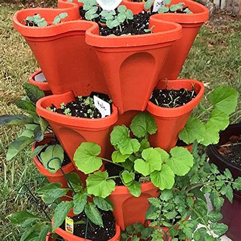 Large Vertical Gardening Stackable Planters By Mr Stacky Grow More