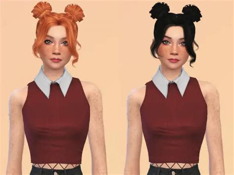 The Sims Resource Tsminh`s Yasmin Hair Retextured By Ncggsimmer Sims