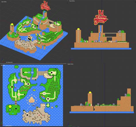 Super Mario World Map 3d By Pjexceleropapercraft On Deviantart