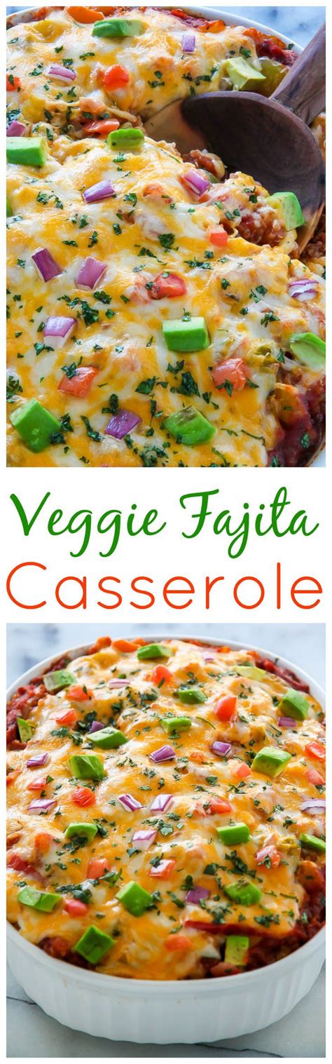 Amazing Flavor This Easy Cheesy Veggie Fajita Casserole Is Ready In