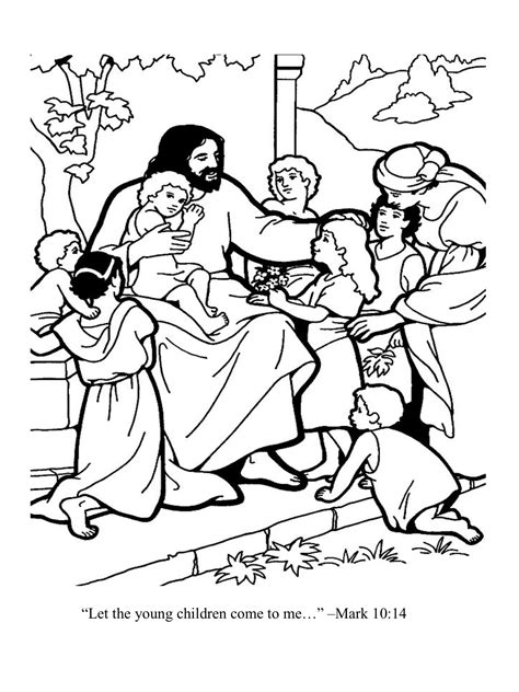 Maybe you would like to learn more about one of these? Let the young children come to me | Sunday school coloring ...