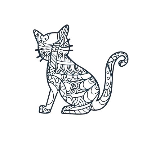 Download 244+ Mandala Coloring Pages Cat PNG PDF File - Download 244