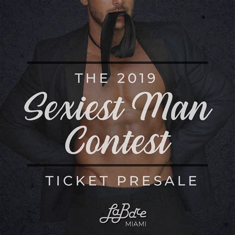 2019 Sexiest Man Contest Presale Ticket