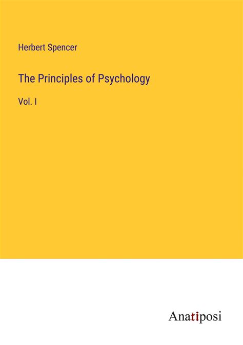 The Principles Of Psychology Herbert Spencer Buch Jpc