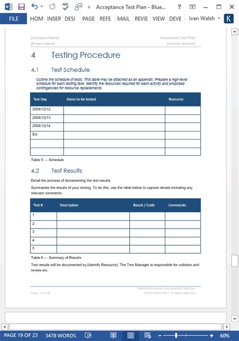 software testing templates  word  excel