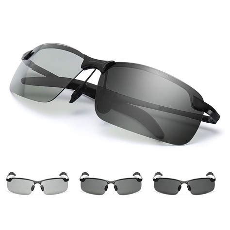 ggbuy photochromic driving glasses day and night 2 in 1 polarized sport sunglasses ebay