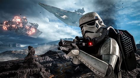Star Wars Gameplay Battle Of Hoth Battlefront Stormtrooper Desktop Hd