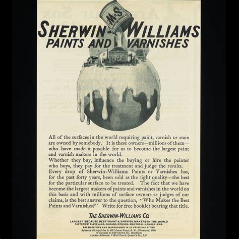 So to find how to get the greatest return on your advertising investment, small business computing surveyed small business owners. 31 best 150 Years of Sherwin-Williams images on Pinterest ...