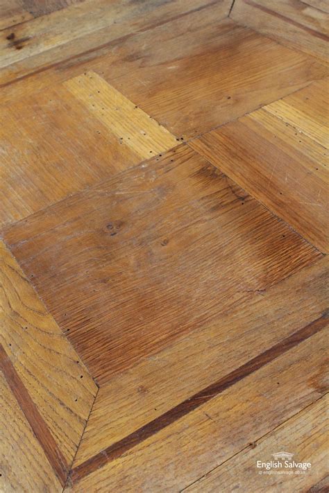 Reclaimed Square Oak Panel Parquet Flooring