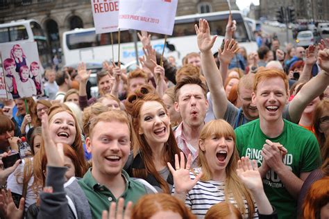 And there is a good reason for that. You'd redder believe it! Ginger Pride holds first UK march ...
