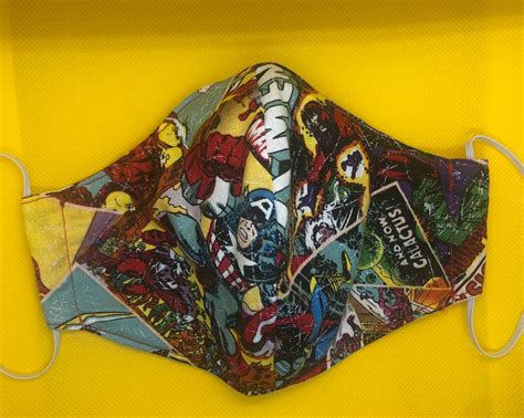 Masque de visage de Marvel Comics | Etsy