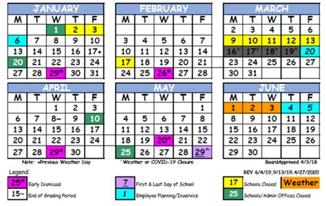 Editors Note The Updated 2019 20 District Calendar Team Duval News