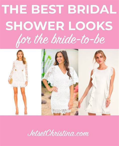 What To Wear To Your Bridal Shower The Best White Bride To Be Outfits