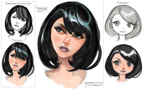 Artstation Female Face And Hair Avatar 2
