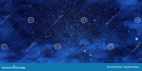 Beautiful Starry Night Sky Backdrop Stock Illustration Illustration