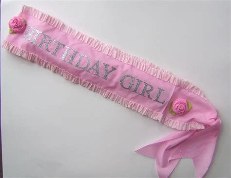 birthday sash birthday girl sash customize with any colors etsy